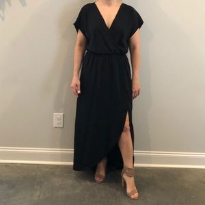 First Love black high-low dress